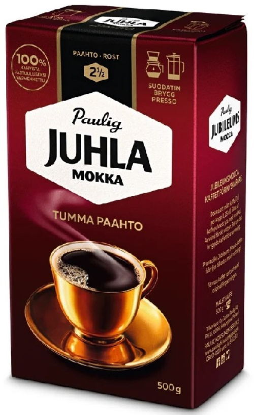 Paulig Juhla Мокка Фильтр-кофе темной обжарки
