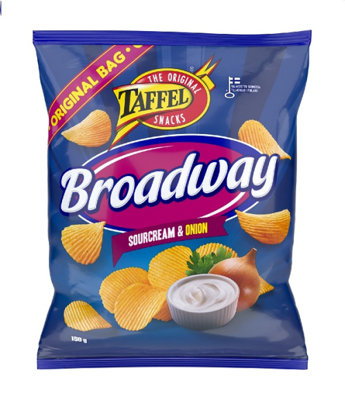 Taffel Broadway Картофельные чипсы 150гр.
