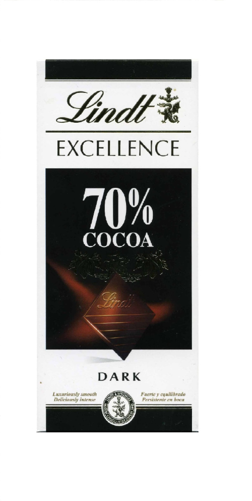 Lindt 70% шоколад тёмный 100 г