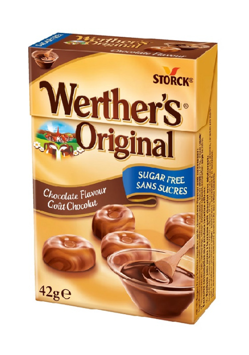 Werthers's Original Ириски шоколадные, без сахара 42г 
