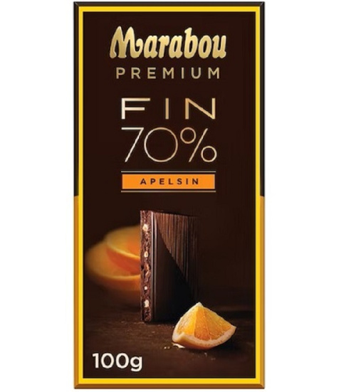 Marabou Premium 70% какао апельсин 100 г