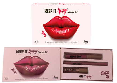 Pink Lipstick Liner & Gloss Набор для губ, Веганский 