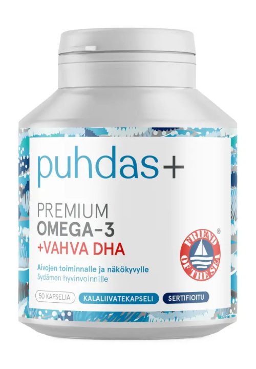 Puhdas+ Премиум Омега-3 + DHA, 50 капс.